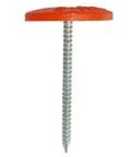 Bulletproof Plastic Cap Nails For Roofing Underlayment And Housewrap Fastening Electro Galvanized Steel 1-3/4 inch