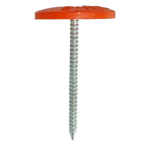 Bulletproof Plastic Cap Nails For Roofing Underlayment And Housewrap Fastening Electro Galvanized Steel 1-3/4 inch