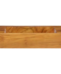 Zexlorith Teak Wood Basin, Vessel Sink for Bathroom, 19.7x13.8x3.9 inch, side view showcasing smooth wooden surface.