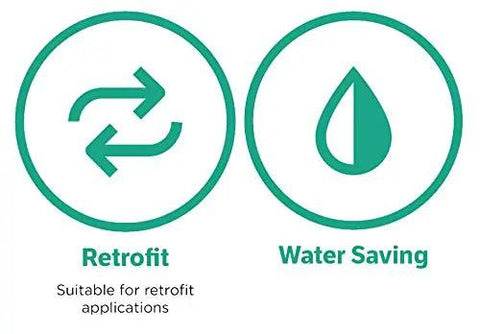 Icon for retrofit applications and water saving, representing features of 3/4 Inch Pressure Vacuum Breaker Assembly Built Like A Truck For No Fuss Backsiphonage Protection With Corrosion Resistant Housing Easy Setup Commercial Gear And Winter Ready Performance.