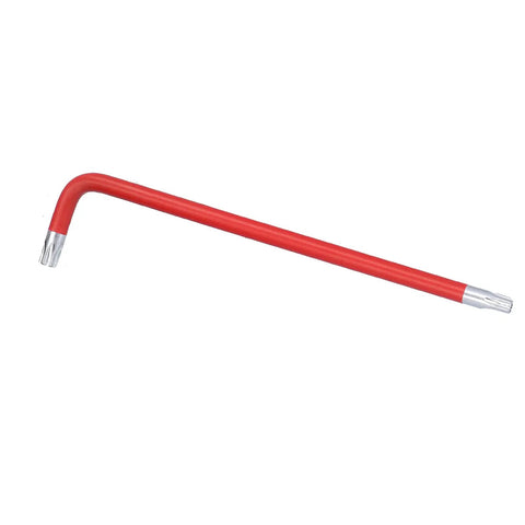 Top Notch Professional Star Hex Key Wrench Set Made From Heavy Duty Chrome Vanadium Steel Long Arm Torx Tool Kit With Zero Rebound Design For Real Mechanics And Serious DIY Projects In Sizes T10 Through T50 That Rock red Torx wrench