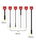 Mini 4 5.8G 2.8dBi FPV Antenna RHCP SMA RP SMA MMCX UFL High Gain For RC Transmitters And Receivers Racing Drones Purple