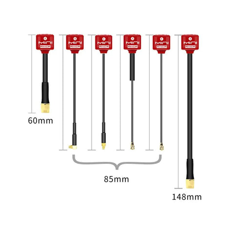 Mini 4 5.8G 2.8dBi FPV Antenna RHCP SMA RP SMA MMCX UFL High Gain For RC Transmitters And Receivers Racing Drones Purple
