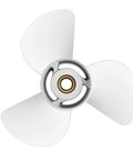 15 Spline Aluminum Outboard Propeller For Yamaha 50 To 130HP Engines With 14x11 Pitch Right Hand Rotation Three Blade Design Four And A Quarter Gearcase