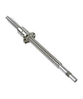 Precision Silver SFU1204 And SFU1605 Ball Screw Kit with Accompanying Nut, perfect for high temp CNC machines, showcasing smooth motion.