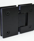 Stainless Steel Wall Mounted Black Glass Shower Door Hinge 180 Degree Hardware For Modern Bathrooms No Frills Heavy Duty