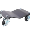 Two Piece Beefy Heavy Duty Car Dolly Set With 5000 Lbs Total Capacity Steel Wheel Dollies With 360 Degree Swivel Casters And Brakes For Garage Trucks SUVs Trailers And Motorcycles, steel dolly wheel close-up