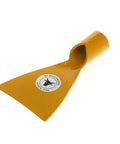 Knockout Pro Grade Bark Spud Real Deal Slick Ergonomic Grip yard tool with yellow steel blade for tough garden work.