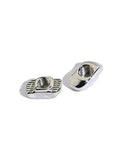 Silver tee nuts from 10 Piece L Shape Corner Brackets For 20x20 Aluminum Profiles 60x60x4mm Heavy Duty Pro Grade Joint Plate Connector Set