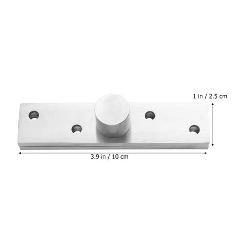 360 Degree Rotating Stainless Steel Pivot Door Hinge For Wooden And Aluminum Frame Doors Featuring Vertical Shaft Hidden Heavy Duty Pivot DIY Home Improvement And Furniture Projects, 3.9x1 inches