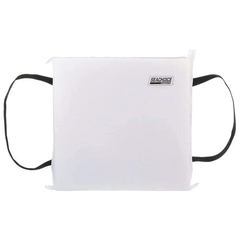 Emergency Marine Foam Flotation Cushion 15 X 15 Inch White Type IV Coast Guard Approved Throwable Rescue Cushion Durable Nylon Shell