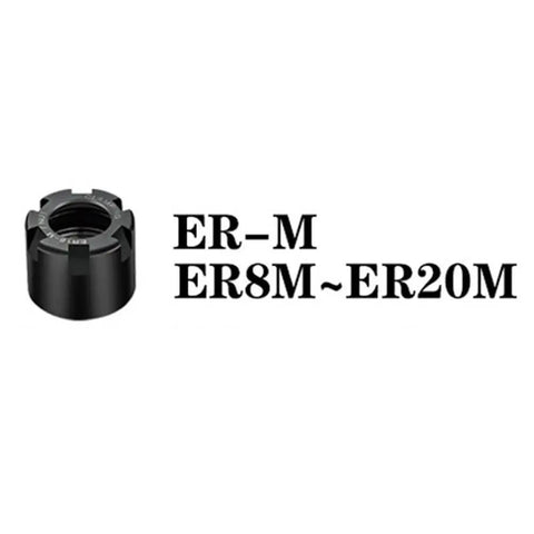 Solid White ER Collet Nut For CNC Milling, Lathe Tool Holder, 20xM24x1.0, shown from the side with detailed markings.