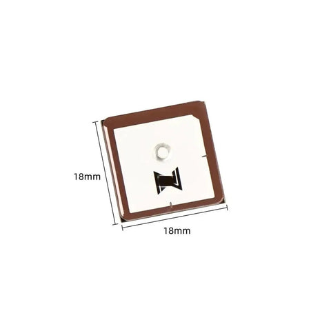 Drone GPS Module With M10 GNSS And QMC5883 Compass Ceramic Antenna for RC freestyle long range DIY drones, 18mm square view