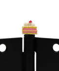 Triangle Cake Topper Set Of 6 Magnetic Hinge Heads for Door Hinges and Door Decoration on Metal Surfaces, cake design close-up