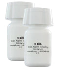 Straight Up Reliable Bottle Cap With Time Stamp Reminder For Meds Vitamins And Supplements Two Pack with digital alarms.