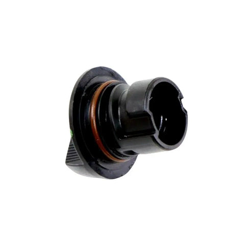 Dodge Engine Oil Fill Cap Replacement 80999 04893232AA for Ram Jeep Chrysler models, side view showing black plastic and rubber seal