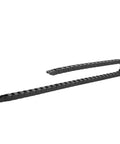 Beefy Black Nylon PA66 Cable Drag Chain 10x15mm Inner Height By Width, 1 Meter Length With End Connector side view