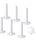 Durable Rubber Golf Tees 6 Pack For Driving Range And Indoor And Outdoor Practice Mat with practice ball