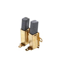Premium Replacement Motor Brushes For Porter Cable 5140183 42 And MM2000 Lawn Mower carbon brushes with gold housings.