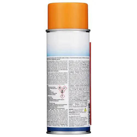 Back view of Spray Sealant 9 Oz Natural Finish Stops Leaks Fast For Hoses Oil Pans Differentials Transmission Pans And Plastic PVC Metal Pipes.