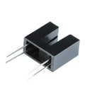 Close-up of 20 Pack Transmission Type Photoelectric Switch Optical Interrupter Sensor Slot Optocoupler, black plastic housing