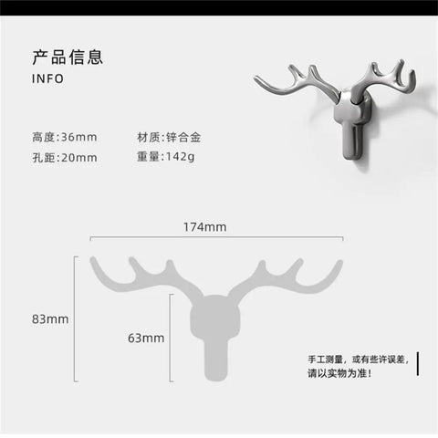 Rock Solid Heavy Duty Wall Hooks For Coats Jackets And Kitchen Towels Premium Zinc Mounting Hardware Quick Install Clothes Rack shown in size and dimensions.