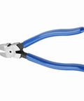 Diagonal Pliers For Cable Cutting And Wire Nipping, Chrome Steel TU 728, Compact Ergonomic Handle, Portable Tool For DIYers, Electricians, And Pros, Smooth Clean Cuts On All Kinds Of Cables shown with blue handles