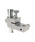 Compact Rock Solid Comparator Stand With Three And A Quarter Inch Precision Ground Working Surface, One Inch Diameter Column, Seven Inch High, Stabilized Castings, Parallel Fine Adjustment With 0.100 Inch Travel, side view
