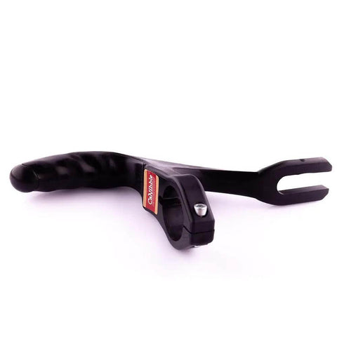 One-Handed Drill And Nibbler Attachment showing ergonomic handle and 43mm collar for metal cutting efficiency