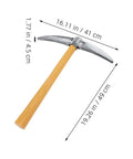 Three Piece 49cm Halloween Pickaxe Set For Cosplay And Party Props Mini Axe Tools For Dwarf Costumes Stage Performance Realistic and Durable