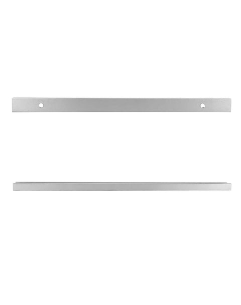 12 Inch Aluminum T Track Two Pack With Predrilled Holes And Screws For DIY Woodworking, Universal Double Cut Profile front view