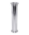 Stainless steel 6-inch sanitary tri-clamp tube spool with 1.5-inch tri-clamp ferrule flange.