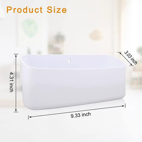 Must Have Magnetic Laundry Storage Lint Holder Bin. White bin dimensions 9.33x4.31x3.03 inches for laundry room