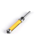 Top Tier 1 Inch Double Bearing Trimming Router Bit For Laminate And Woodworking Uses, High Strength Carbon Steel Cutter with smooth edge.