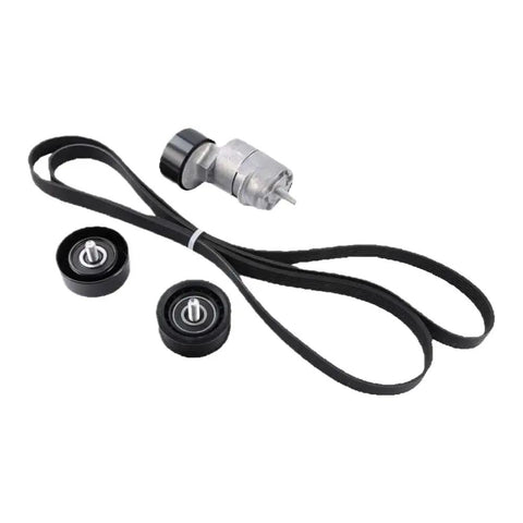 Top Rated Belt Tensioner And Idler Pulley Kit Replaces 6PK2125 With 25281-25000 Fits 2.0L 2.4L Engines: black serpentine belt kit with pulleys