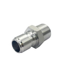 JoyTube 1/2 in NPT stainless steel male quick-disconnect sanitary fitting, pack of 2