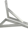 Rock Solid Heavy Duty Angle Brackets for Wall Shelves, steel triangle supports for securely mounting shelves.