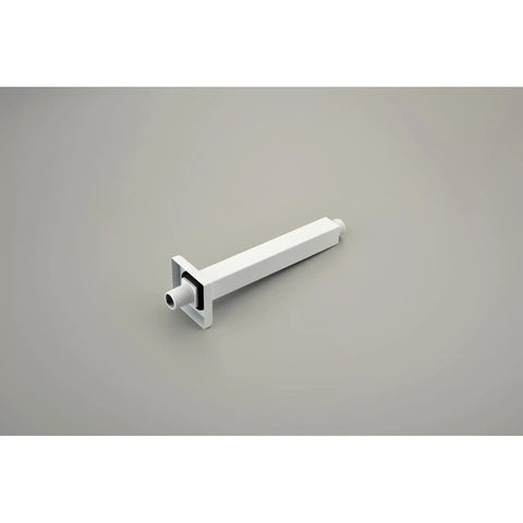 16" Rain Systems Wall Mounted Shower installation bracket, white, designed for durable ceiling mounting.