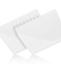 Two Pack Adhesive Spreader Trowel With Three Sixteenth Inch Notch For Epoxy Projects, lightweight plastic tools for versatile use