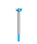 NUSHKI carbide-tipped hinge bore drill bit with hex shank, 22mm; silver shaft with blue ends