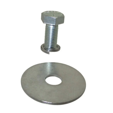 Pro Grade Top Shelf Heavy Duty Clutch Bolt With Flat Washer Hex Screw Kit For Predator 212Cc 6 5Hp Mini Bike Go Kart Engine, silver bolt and washer set.