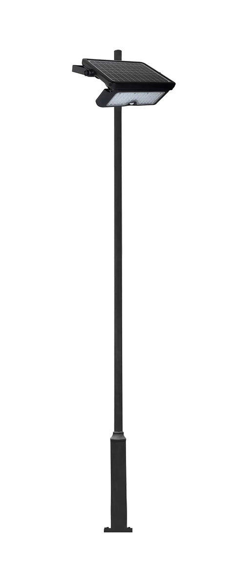 1100 Lumen Solar Outdoor LED Flood Light With PIR Motion Sensor Black Five In One Wall Mount Stand Portable Pole Mount for outdoors