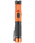 Magnetic LED Flashlight Rechargeable With 350 Lumen High Beam And 125 Lumen Low Twist Focus Red Laser Pointer