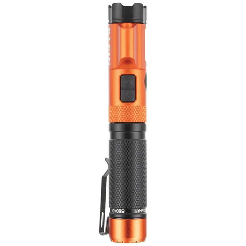 Magnetic LED Flashlight Rechargeable With 350 Lumen High Beam And 125 Lumen Low Twist Focus Red Laser Pointer