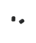Two pieces from Twenty Five Piece 4-40 X 1/8 Inch Stainless Steel Allen Head Socket Set Screws Cup Point With Hex Key Wrench Black Oxide Finish