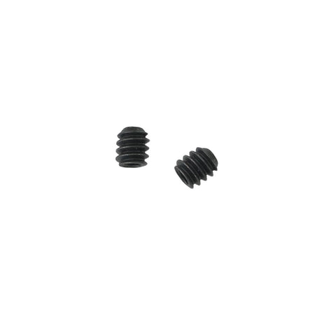 Two pieces from Twenty Five Piece 4-40 X 1/8 Inch Stainless Steel Allen Head Socket Set Screws Cup Point With Hex Key Wrench Black Oxide Finish