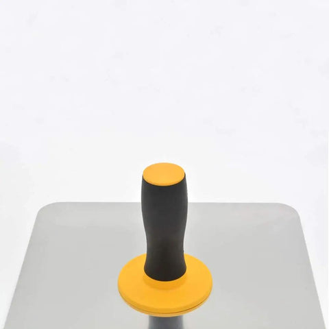 Aluminum Plastering Hawk With 300x300 mm Mortar Board Holder And Soft Grip Handle, close-up of handle and board