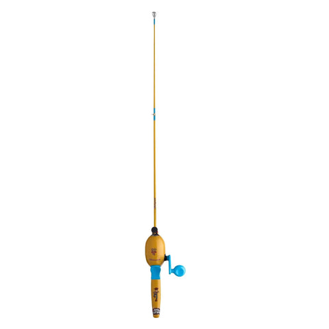 Disney Toy Story Kids Fishing Beginner Kit With 2 Ft 6 In All In One Rod And Reel Kid Friendly Gel Tech Comfort Grip shown standing.