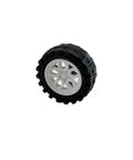40Pcs Plastic Toy Wheels With 2mm Shafts For DIY RC Cars, Trucks, Robots And Models White Set includes a single wheel