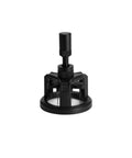 Adjustable Rotatable Espresso Coffee Grounds Leveler And Tamper Tool For Even Extraction With Rapid Stirring Design Gonna Help You Nail That Morning Cup While Keeping Shots Solid And Sweet In Sleek Matte Black 58 Mm, top view.